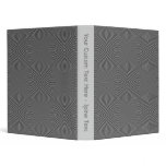 Gray circles design. Modern Pattern. 3 Ring Binder