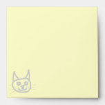 Gray Cute Cat. Envelopes