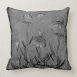 Gray Daisies Floral American MoJo Pillow