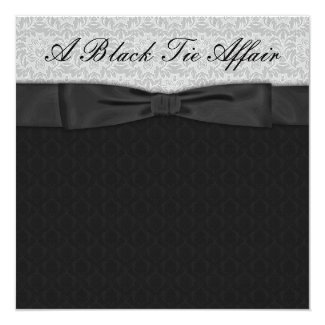 Gray Damask Black Tie Formal Corporate Party