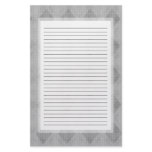 Gray Diamond Lined Stationery