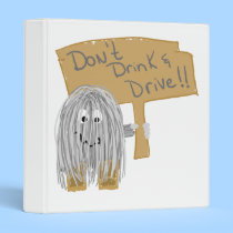 Gray Dont Drink & Drive binders