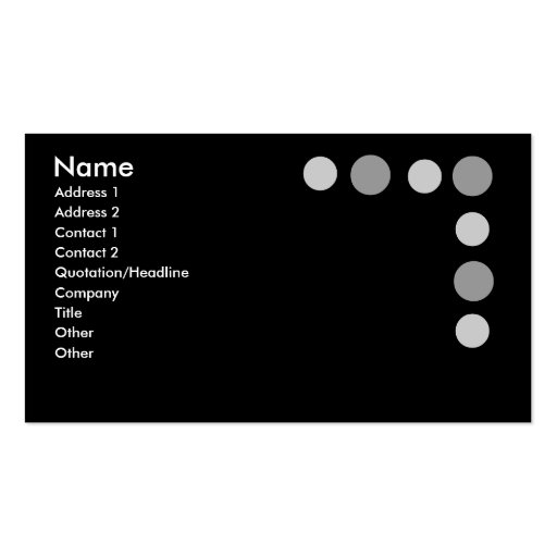 Gray Dots Business Cards