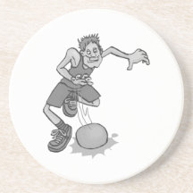 Gray dribble drink coasters
