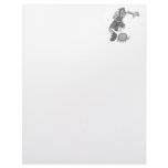 Gray dribble letterhead template