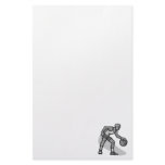 Gray Dribble Personalized Stationery