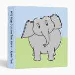 Gray Elephant 3 Ring Binder