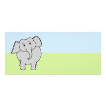 Gray Elephant Custom Rack Cards