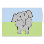 Gray Elephant Greeting Cards