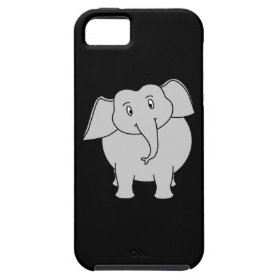 Gray Elephant. iPhone 5 Case