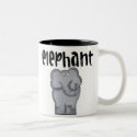 Gray Elephant mugs by toddlersplace Gray Elephant mugs