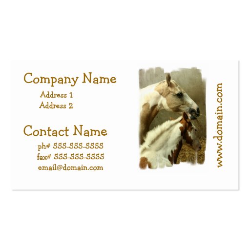 Gray Eventing Horse Business Cards