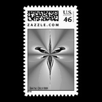 Gray Flow  Fractal Postage Stamp