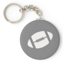 Gray Football Keychain keychains