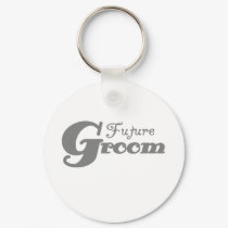 Gray Future Groom keychains