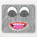 Gray Fuzz Monster Mousepads by wingedturtle Gray Fuzz Monster Mousepads
