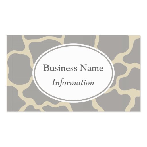 Gray Giraffe Business Card