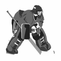 Gray Goalie Hockey Photo Cutouts