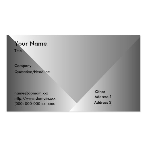 Gray Gradient-Business Business Card (front side)