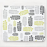 gray green dot leaves on white mousepads