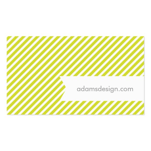 Gray Green & Pink Modern Bunting Business Cards (back side)