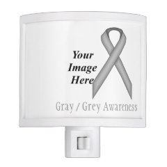 Gray / Grey Standard Ribbon Template Nite Lites