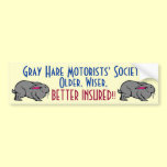 Gray Hare Motorists' bumper stickers