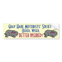 Gray Hare Motorists' Bumper Sticker