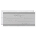 Gray Heart Damask Rack Card Design