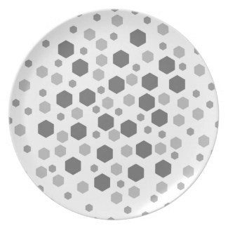 Gray Hexagons Pattern.
