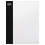 Gray Hippo Silhouette Letterhead