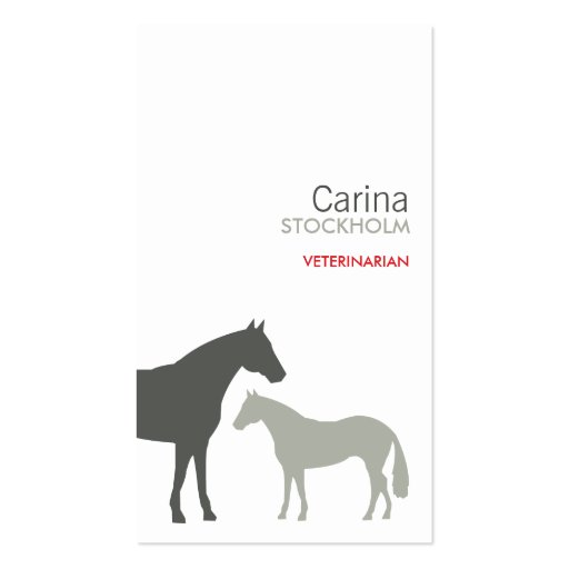 GRAY HORSES BUSINESS CARD (front side)