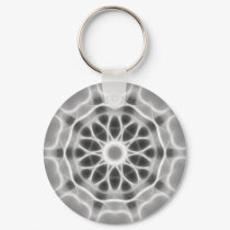 Gray Kaleidoscope Art 28 keychains