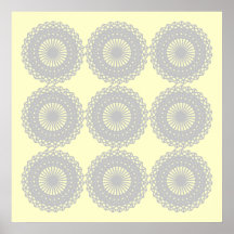 Gray Lace Design Pattern. Print