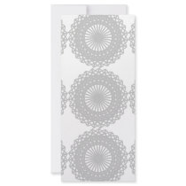 Gray Lace Design Pattern. Rack Card Design