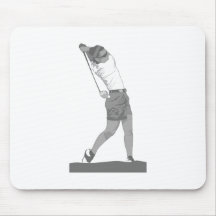 Gray Ladies Gold Logo Mousepad