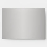 Gray, Lapis Damask Return Address Envelope