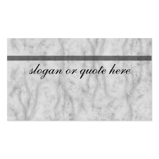 gray marble inlay business card templates (back side)