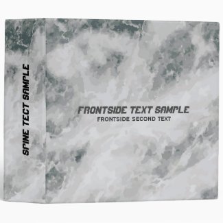 Gray Marble Pattern Texture Print Binder