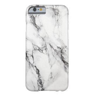 Gray Marble Stone Black Crack Barely There iPhone 6 Case