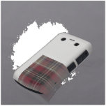 Gray Maroon and Black Plaid Blackberry Cases