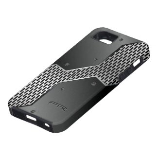 Gray Metallic Look Geometric Pattern. iPhone 5 Case