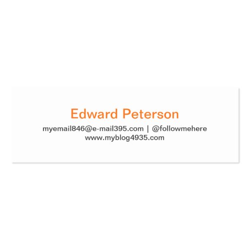 Gray modern generic simple elegant personal business card (front side)