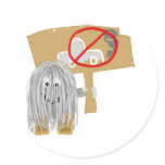 Gray no car pollution stickers