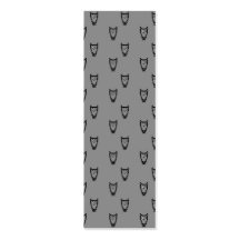 Gray owl pattern business cards