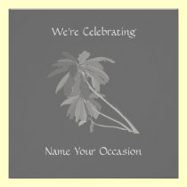 Gray Palm Invitations invitations
