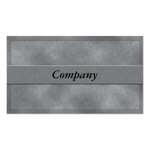 Gray Parchment Business Card (back side)