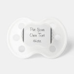 Gray Patchwork Pattern Baby Pacifier