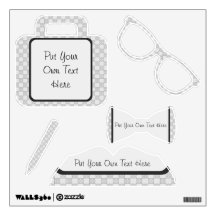 Gray Patchwork Pattern Room Graphic