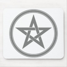 Gray Pentacle Mouse Mat